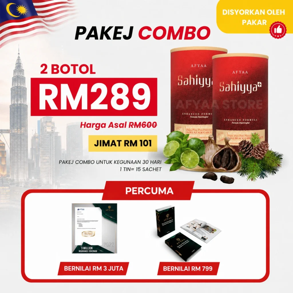 pakej 2 botol afyaa sahiyya merdeka promo